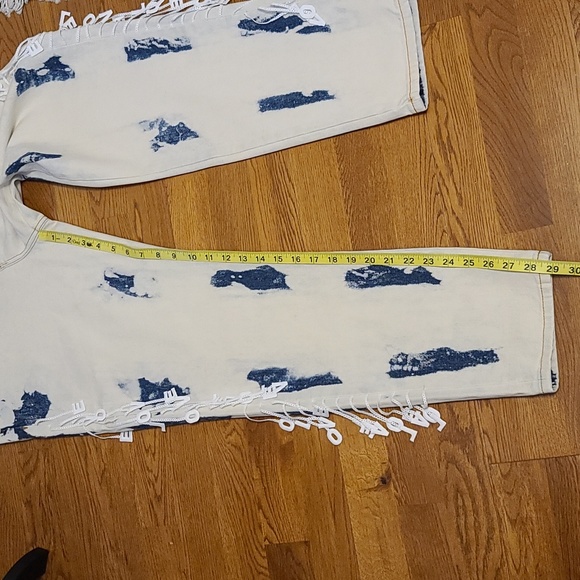 Desigual Women's White and Blue Denim Boyfriend (Sz 32) - Picture 13 of 13